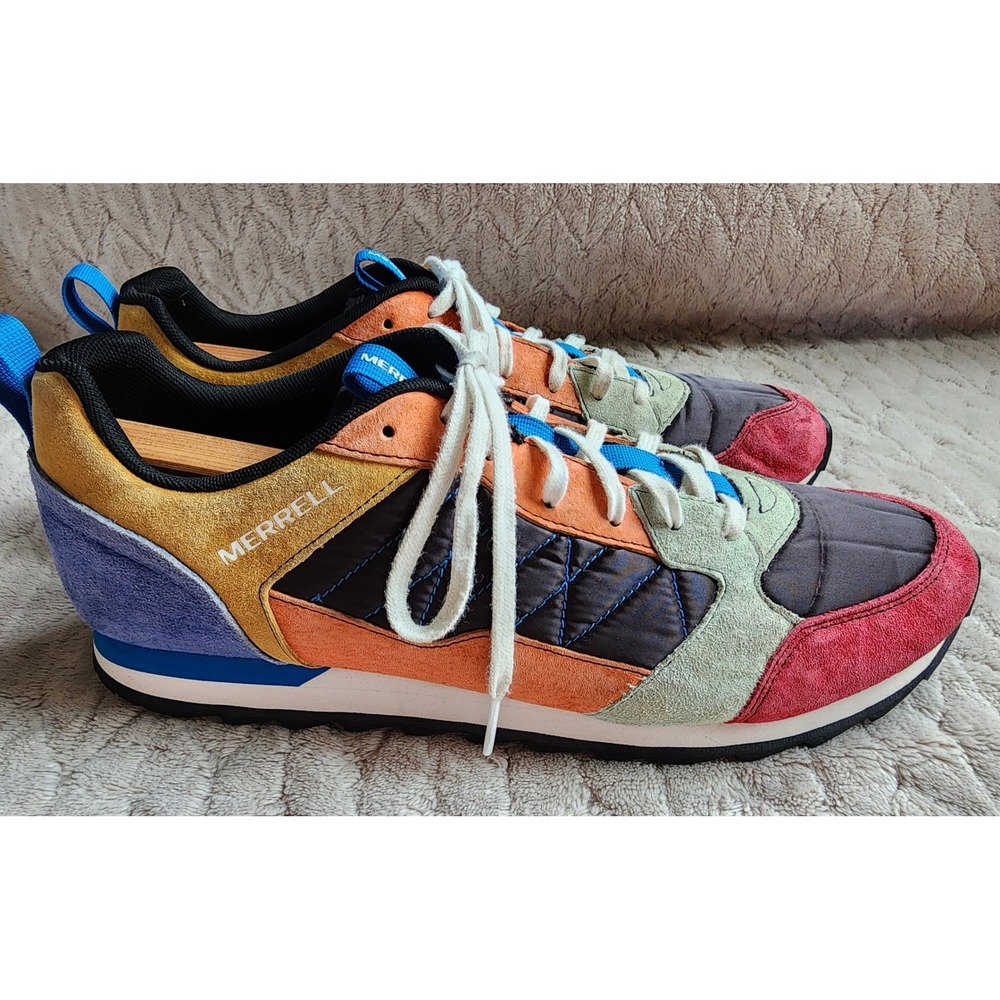 Merrell Alpine Sneaker Mens 13 Multi Color Suede Textile Retro Low Top Shoes
